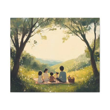 Serene Family Canvas Art, Family Wall Decor, Nature Artwork, Home Gallery, Gift for Parents, Personalized Home Decor - Image 47