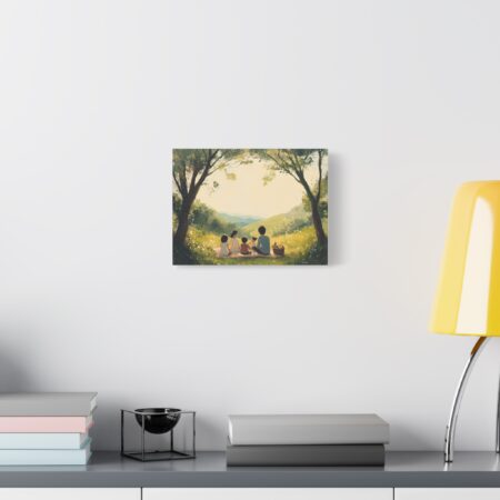Serene Family Canvas Art, Family Wall Decor, Nature Artwork, Home Gallery, Gift for Parents, Personalized Home Decor - Image 8