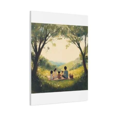 Serene Family Canvas Art, Family Wall Decor, Nature Artwork, Home Gallery, Gift for Parents, Personalized Home Decor - Image 191