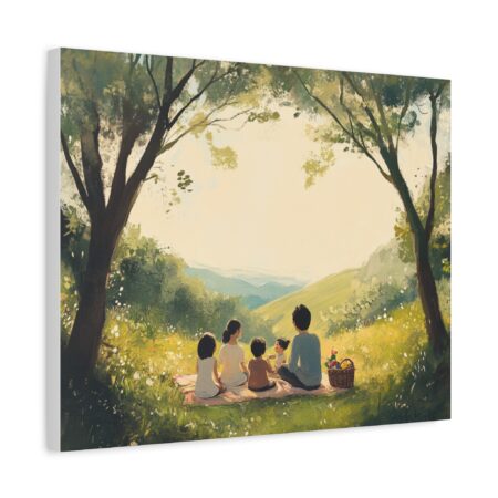 Serene Family Canvas Art, Family Wall Decor, Nature Artwork, Home Gallery, Gift for Parents, Personalized Home Decor - Image 31