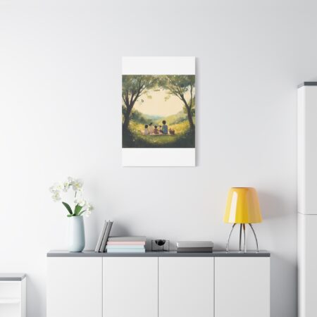 Serene Family Canvas Art, Family Wall Decor, Nature Artwork, Home Gallery, Gift for Parents, Personalized Home Decor - Image 185