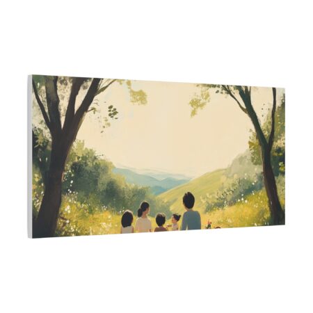 Serene Family Canvas Art, Family Wall Decor, Nature Artwork, Home Gallery, Gift for Parents, Personalized Home Decor - Image 75