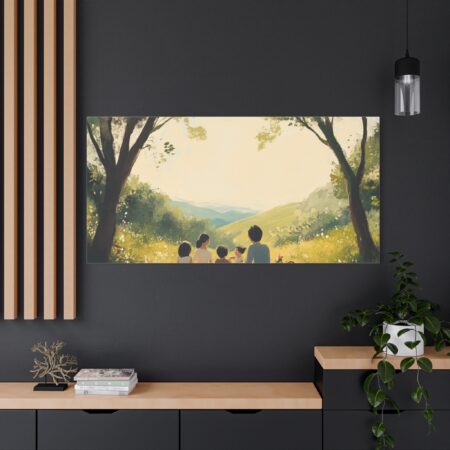 Serene Family Canvas Art, Family Wall Decor, Nature Artwork, Home Gallery, Gift for Parents, Personalized Home Decor - Image 106