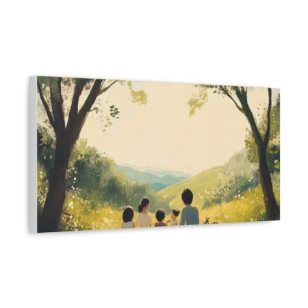 Serene Family Canvas Art, Family Wall Decor, Nature Artwork, Home Gallery, Gift for Parents, Personalized Home Decor - Image 26