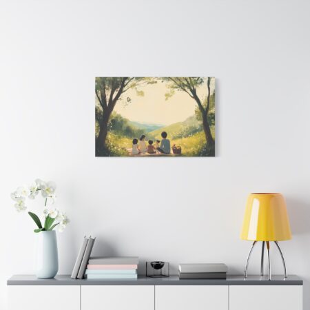 Serene Family Canvas Art, Family Wall Decor, Nature Artwork, Home Gallery, Gift for Parents, Personalized Home Decor - Image 57