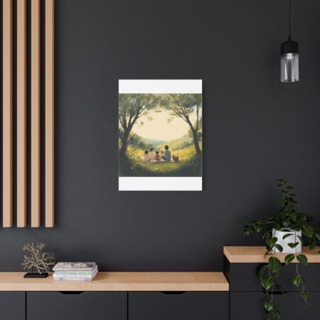Serene Family Canvas Art, Family Wall Decor, Nature Artwork, Home Gallery, Gift for Parents, Personalized Home Decor - Image 182