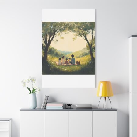 Serene Family Canvas Art, Family Wall Decor, Nature Artwork, Home Gallery, Gift for Parents, Personalized Home Decor - Image 209