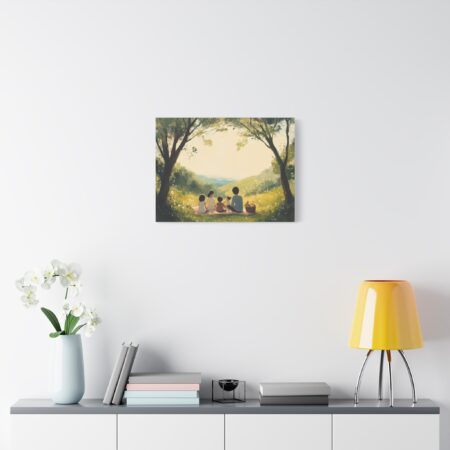 Serene Family Canvas Art, Family Wall Decor, Nature Artwork, Home Gallery, Gift for Parents, Personalized Home Decor - Image 43