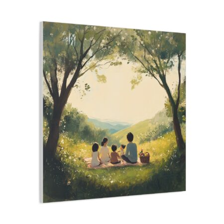 Serene Family Canvas Art, Family Wall Decor, Nature Artwork, Home Gallery, Gift for Parents, Personalized Home Decor - Image 243