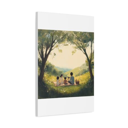 Serene Family Canvas Art, Family Wall Decor, Nature Artwork, Home Gallery, Gift for Parents, Personalized Home Decor - Image 163