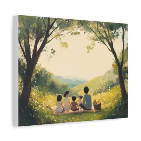 Serene Family Canvas Art, Family Wall Decor, Nature Artwork, Home Gallery, Gift for Parents, Personalized Home Decor - Image 11