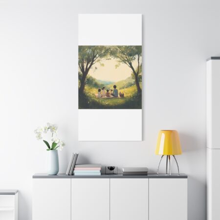 Serene Family Canvas Art, Family Wall Decor, Nature Artwork, Home Gallery, Gift for Parents, Personalized Home Decor - Image 197