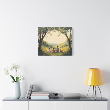 Serene Family Canvas Art, Family Wall Decor, Nature Artwork, Home Gallery, Gift for Parents, Personalized Home Decor - Image 48