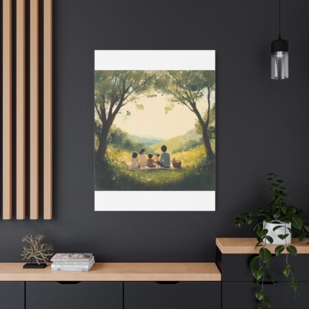 Serene Family Canvas Art, Family Wall Decor, Nature Artwork, Home Gallery, Gift for Parents, Personalized Home Decor - Image 206