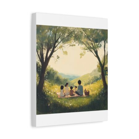 Serene Family Canvas Art, Family Wall Decor, Nature Artwork, Home Gallery, Gift for Parents, Personalized Home Decor - Image 123