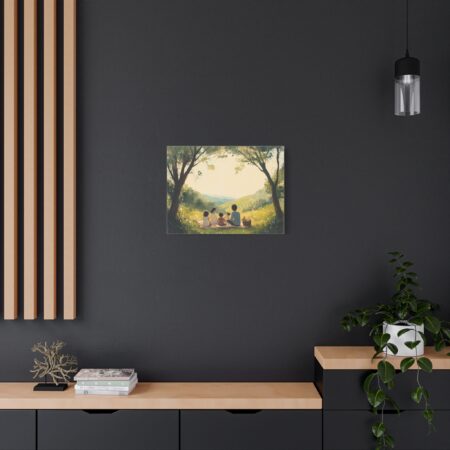 Serene Family Canvas Art, Family Wall Decor, Nature Artwork, Home Gallery, Gift for Parents, Personalized Home Decor - Image 44